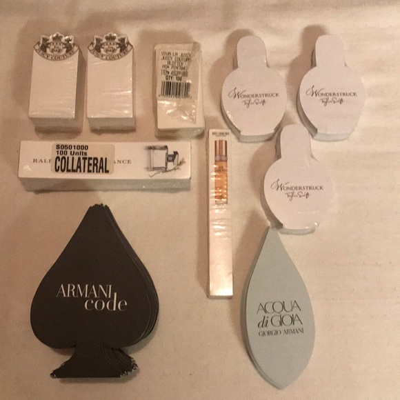 Other - Perfume Blotter Cards Taylor Swift Juicy Couture Armani Ralph Lauren